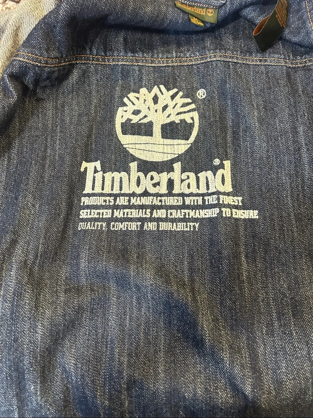 Timberland unisex Indigo Blue Denim Shirt Jacket